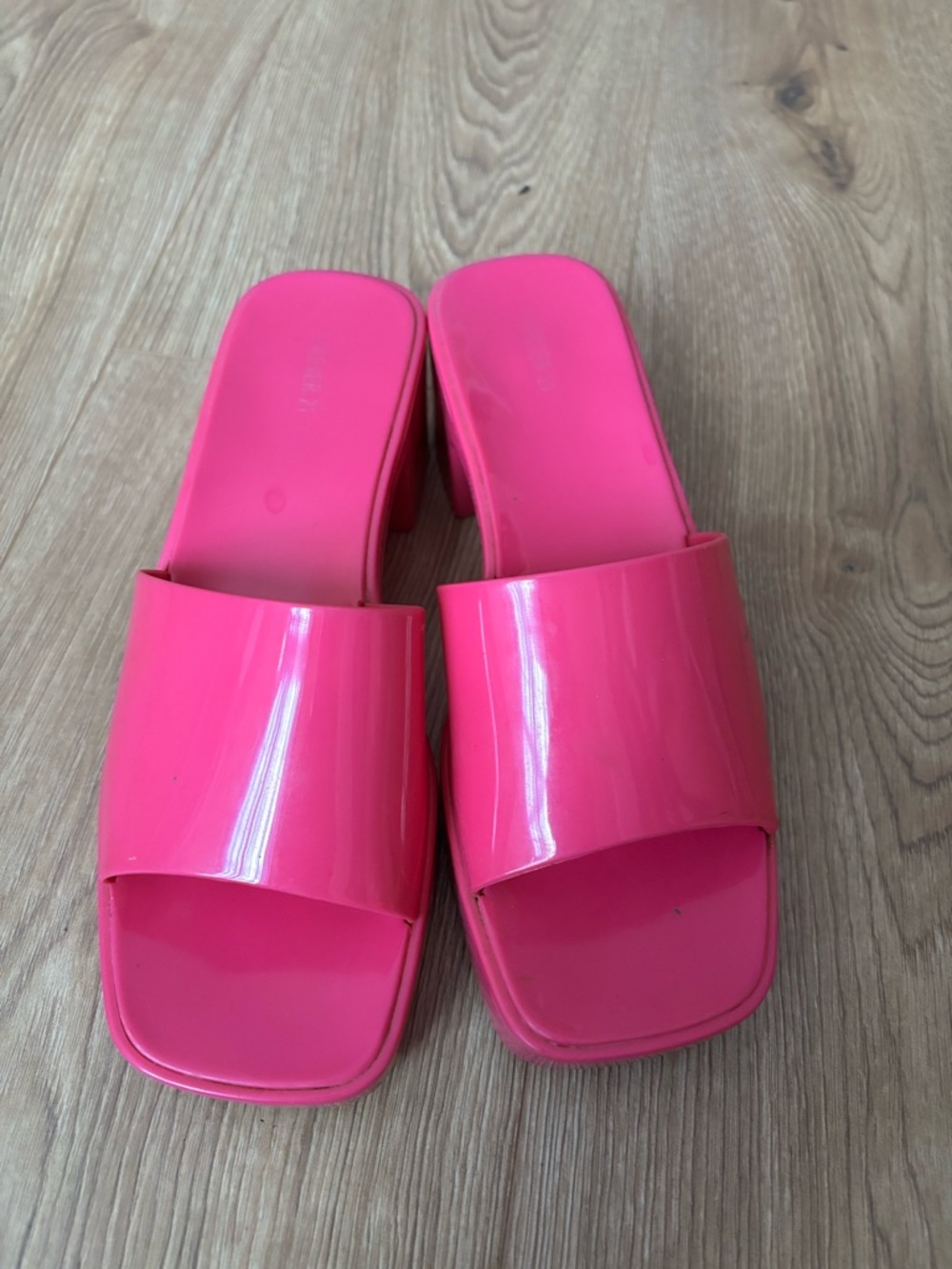 Women's Hot Pink Slide Sandals